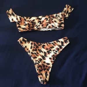 Animal Print Bikini Set